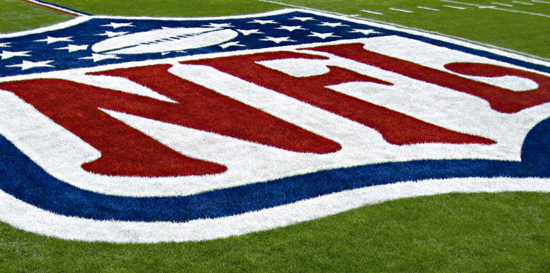 The logo of the NFL.