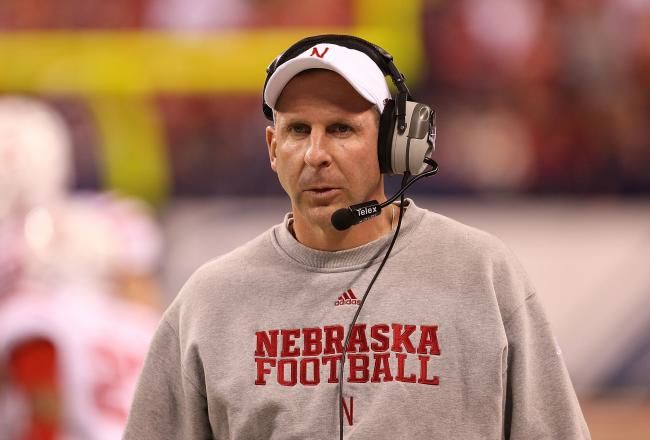 Bo Pelini coaches on the sideline in a 2011 game. 