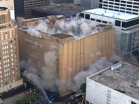 Houston's Vintage Macy's Building Collapses