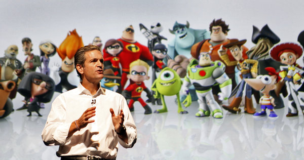 John Pleasant presenting Disney Infinity before the recent layoff. 