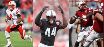 Ameer Abdullah, Randy Gregory, and Tommy Armstrong