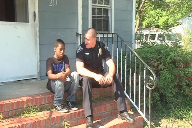 Officer Gaetano is an honored hero for helping out this troubled teen.