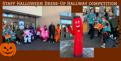 Staff Halloween Dress-Up Hallway Competition